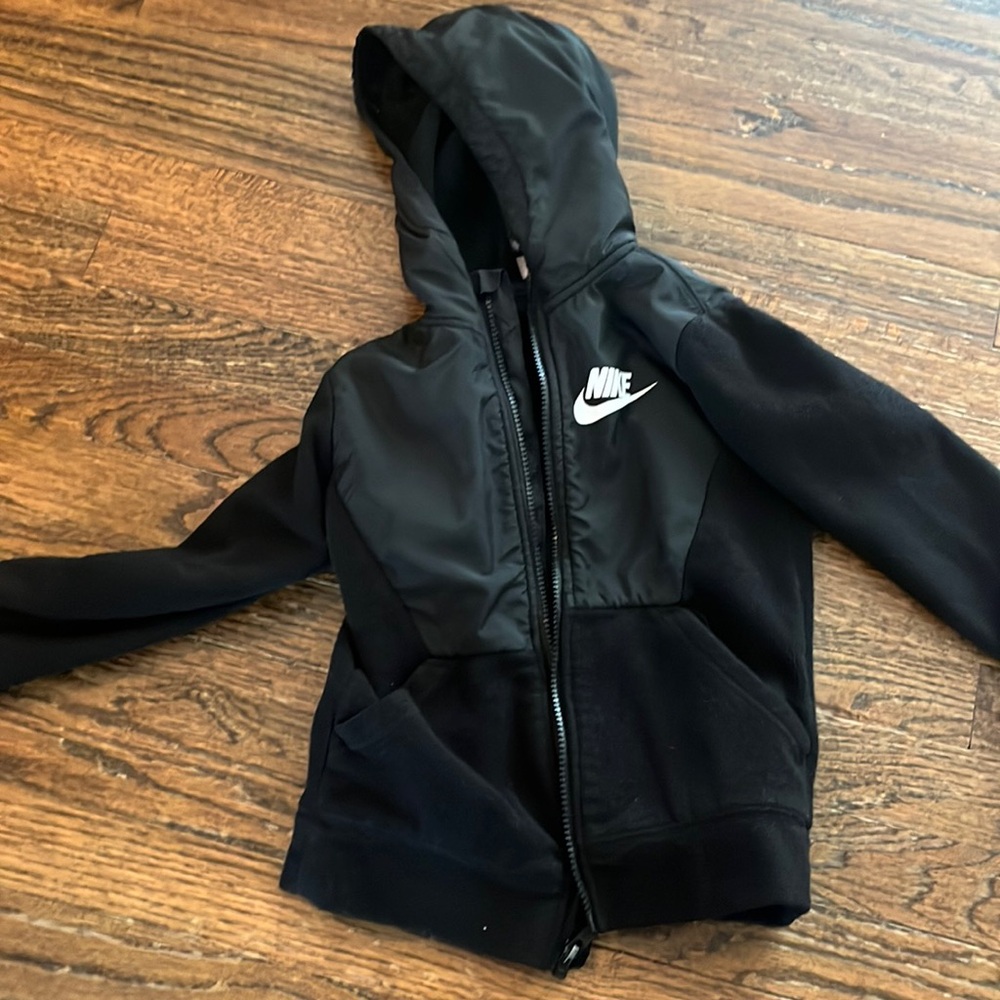 Nike black fleece zip up